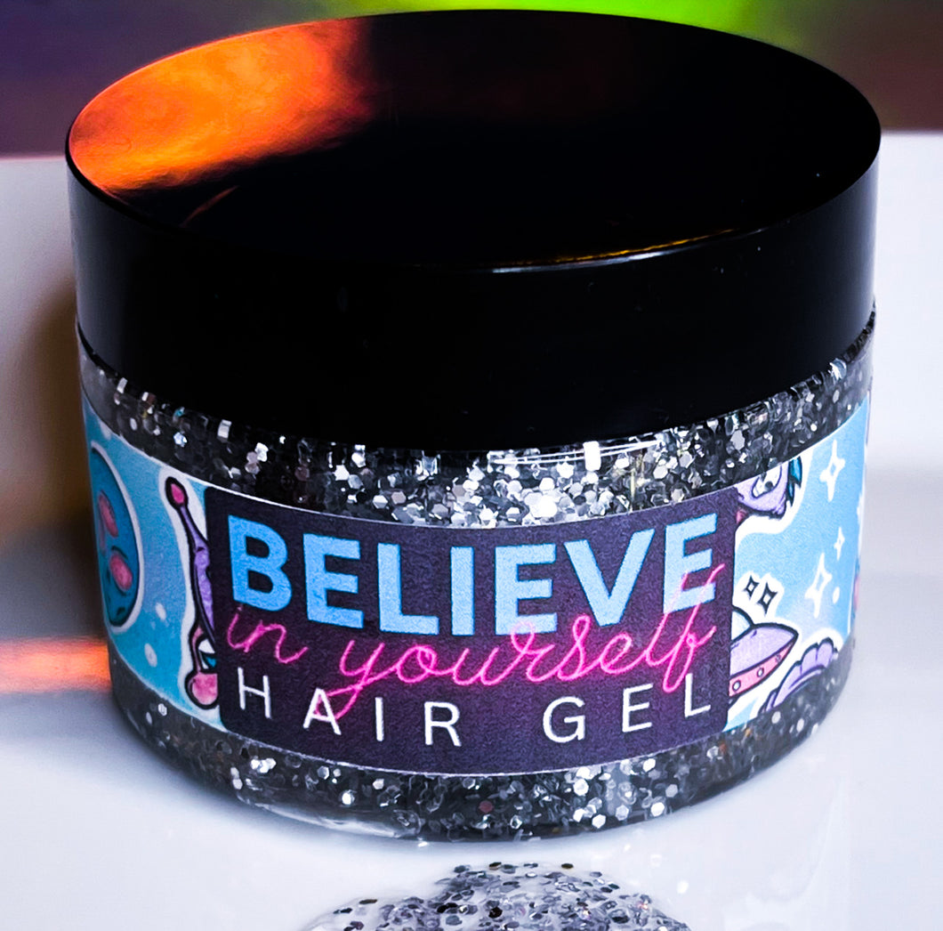 Disco Silver -Glittered Hair Gel